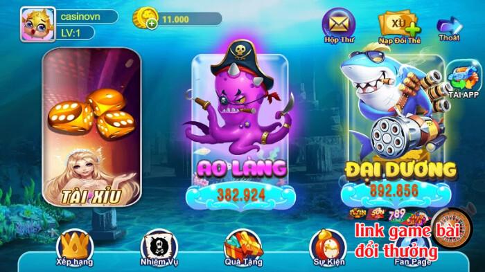 Những phòng game mà anh em có thể trải nghiệm khi đến với Trùm Cá Vàng