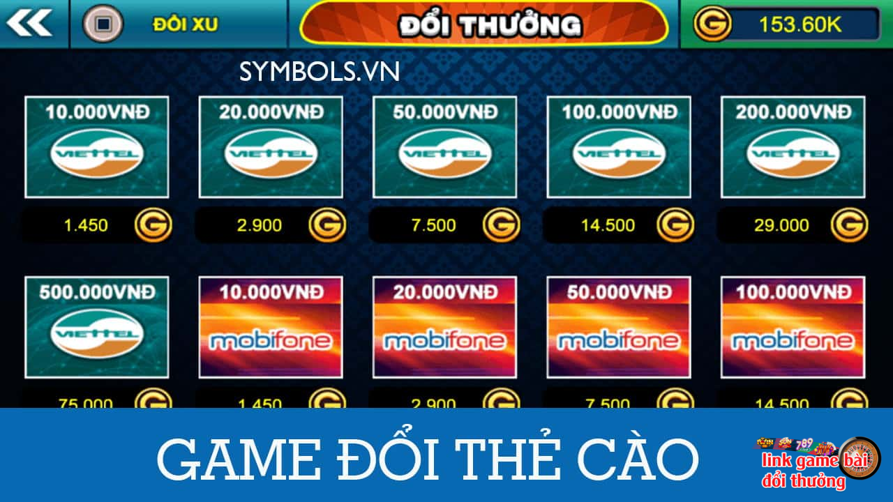 Game bài đổi tiền thưởng qua thẻ cào - Tozaco