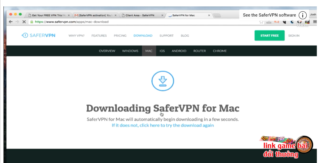 Tải ứng dụng SaferVPN về máy 