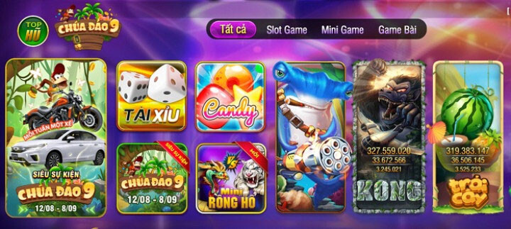 Giao diện cổng game Bayvip Club