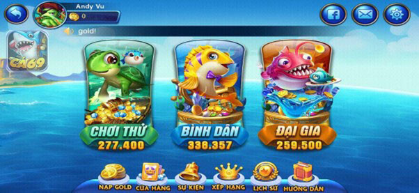 Giao diện cổng game đổi thưởng Ca69 Club